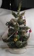 Antique Christmas tree with bulbs